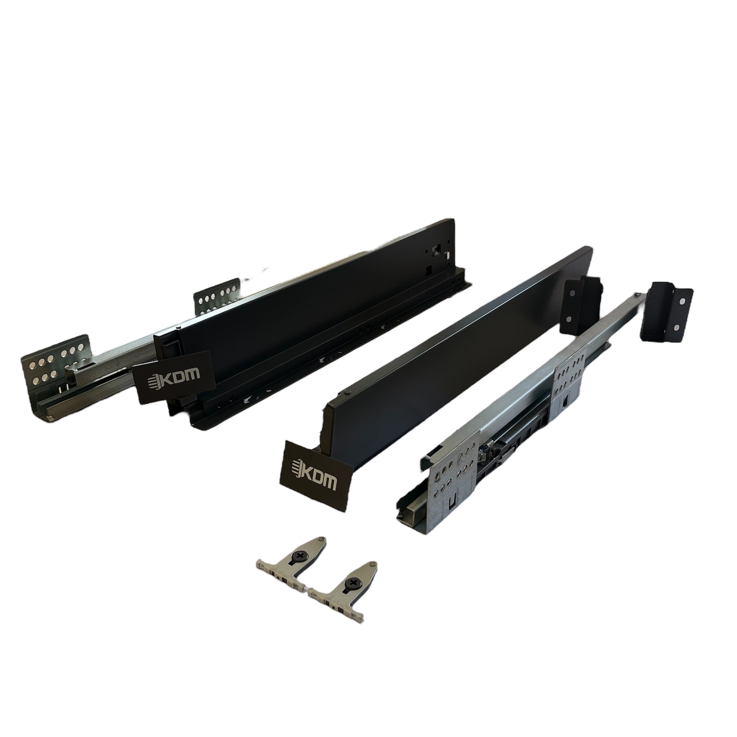 Συρτάρι KDM Slimbox με φρένο 84 x 450mm Ανθρακί για 16 και 18mm