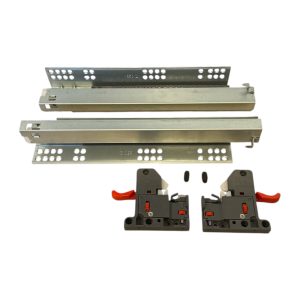 Κρυφός Οδηγός KDM 100% 350mm με φρένο με CLIPS (621CH-19mm)